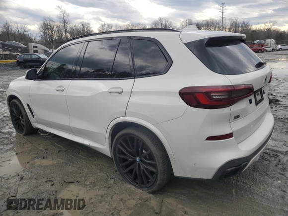 2020 BMW X5 M50i with VIN 5UXJU4C02L9C46464, listed as a Copart auction lot 43455805 with 89,337 mi miles and Salvage Title. Bid and sale history available at DreamBid. Image 2.