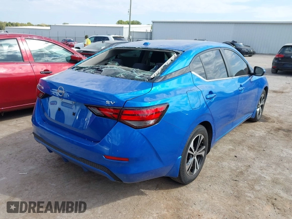 2024 Nissan Sentra SV with VIN 3N1AB8CV8RY280003, listed as a IAAI auction lot 40634571 with 3,371 mi miles and . Bid and sale history available at DreamBid. Image 4.