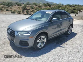 2016 Audi Q3 Premium Plus with VIN WA1EFCFS5GR014684, listed as a Copart auction lot 57981185 with 92,024 mi miles and Salvage title. Bid and sale history available at DreamBid. Image 1.