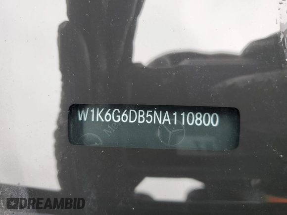 2022 Mercedes-Benz S 500 z VIN W1K6G6DB5NA110800, wystawiony jako Copart lot #48789035 z przebiegiem Nie podano mil oraz Szkoda całkowita • Salvage title. Historia ofert i sprzedaży dostępna na DreamBid. Obrazek 13.