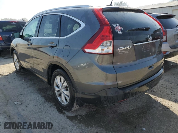 2013 Honda CR-V EX-L with VIN 2HKRM4H74DH673208, listed as a Copart auction lot 48687945 with 208,018 mi miles and Salvage Title. Bid and sale history available at carsss.com. Image 2.
