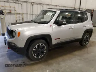 2017 Jeep Renegade Trailhawk with VIN ZACCJBCB2HPF93496, listed as a Copart auction lot 57511145 with 81,163 mi miles and Salvage title. Bid and sale history available at DreamBid. Image 1.