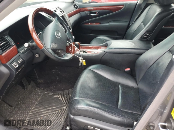 2012 Lexus LS 460 with VIN JTHCL5EF0C5014582, listed as a Copart auction lot 61168325 with 145,708 mi miles and Salvage title. Bid and sale history available at DreamBid. Image 7.