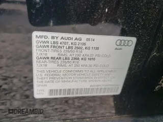 2015 Audi Q3 Premium Plus with VIN WA1BFCFS6FR000861, listed as a Copart auction lot 55849265 with 84,270 mi miles and Clean title. Bid and sale history available at DreamBid. Image 14.