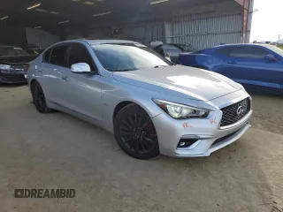2020 Infiniti Q50 3.0t LUXE with VIN JN1EV7AP9LM208230, listed as a Copart auction lot 47831295 with 79,459 mi miles and Salvage Title. Bid and sale history available at carsss.com. Image 4.