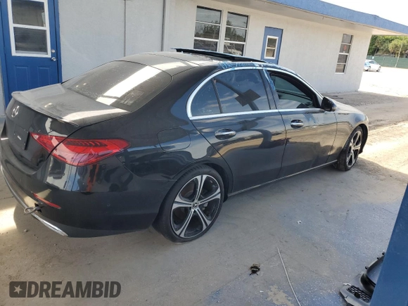 2022 Mercedes-Benz C 300 with VIN W1KAF4GB2NR018963, listed as a Copart auction lot 63814915 with Not provided miles and Clean title. Bid and sale history available at DreamBid. Image 3.