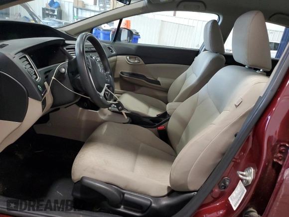 2015 Honda Civic LX with VIN 2HGFB2F50FH505934, listed as a Copart auction lot 56029315 with 66,355 mi miles and Salvage title. Bid and sale history available at DreamBid. Image 7.