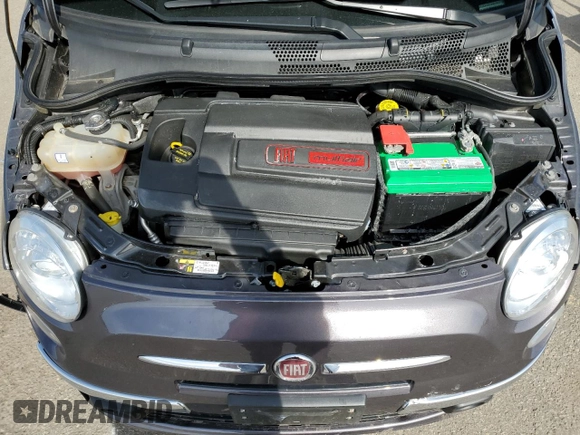 2017 FIAT 500 Lounge z VIN 3C3CFFCR9HT671517, wystawiony jako Copart lot #53749195 z przebiegiem Nie podano mil oraz Szkoda całkowita • Salvage title. Historia ofert i sprzedaży dostępna na DreamBid. Obrazek 11.