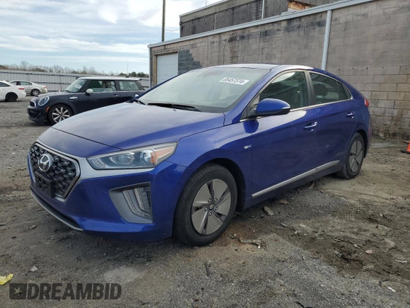 2020 Hyundai Ioniq SE with VIN KMHC75LC9LU234867, listed as a Copart auction lot 85457374 with 42,716 mi miles and Salvage title. Bid and sale history available at DreamBid. Image 1.
