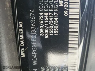 2018 Mercedes-Benz Metris Passenger Van with VIN WD4PG2EE2J3363674, listed as a Copart auction lot 50236184 with 0 mi miles and Salvage Title. Bid and sale history available at carsss.com. Image 13.