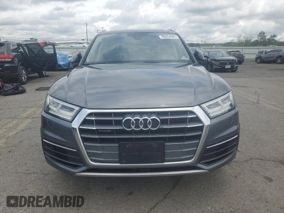 2018 Audi Q5 Premium Plus with VIN WA1BNAFYXJ2215267, listed as a Copart auction lot 60254005 with Not provided miles and Salvage title. Bid and sale history available at DreamBid. Image 5.