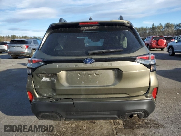 2025 Subaru Forester Premium with VIN JF2SLDBC3SH432943, listed as a Copart auction lot 86817514 with 3,807 mi miles and Salvage Title. Bid and sale history available at carsss.com. Image 6.