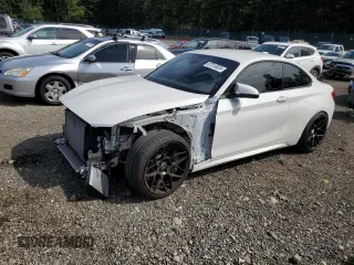 2021 BMW M2 Competition with VIN WBS2U7C05M7J41136, listed as a Copart auction lot 67510024 with 14,394 mi miles and Salvage Title. Bid and sale history available at carsss.com. Image 1.