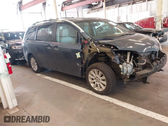 2014 Toyota Sienna Limited with VIN 5TDDK3DC6ES076022, listed as a IAAI auction lot 42174440 with 112,630 mi miles and . Bid and sale history available at DreamBid. Image 1.