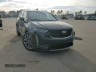 2023 Cadillac XT6 AWD Sport with VIN 1GYKPHRS3PZ150630, listed as a Copart auction lot 43557595 with 54,299 mi miles and Salvage title. Bid and sale history available at DreamBid. Image 12.