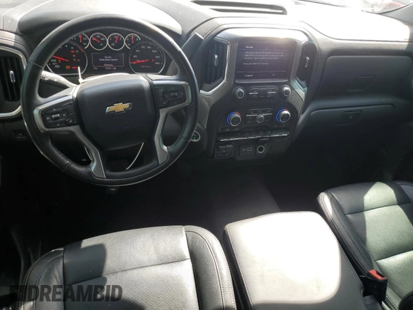 2022 Chevrolet Silverado 1500 LT with VIN 3GCUYDED7NG124900, listed as a Copart auction lot 52002995 with 57,249 mi miles and Salvage Title. Bid and sale history available at DreamBid. Image 8.