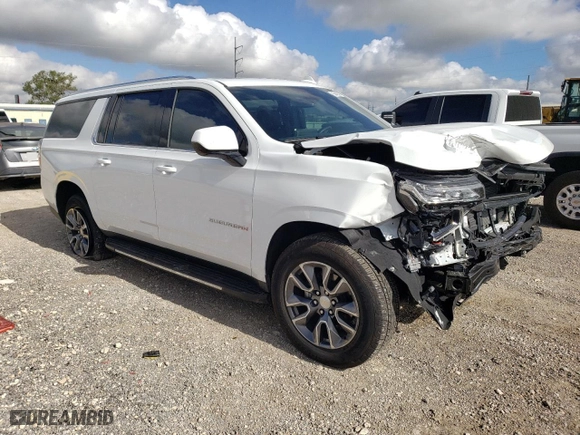 2024 Chevrolet Suburban LT with VIN 1GNSCCKD7RR191966, listed as a Copart auction lot 69466314 with 7,066 mi miles and Salvage Title. Bid and sale history available at carsss.com. Image 4.