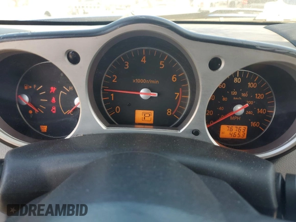 2006 Nissan 350Z Touring with VIN JN1AZ36A36M450628, listed as a Copart auction lot 75018954 with 76,763 mi miles and Salvage Title. Bid and sale history available at DreamBid. Image 9.
