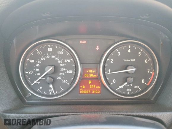 2013 BMW 3 Series 335i with VIN WBADX7C5XDJ589147, listed as a Copart auction lot 76098684 with 89,337 mi miles and Salvage Title. Bid and sale history available at DreamBid. Image 9.