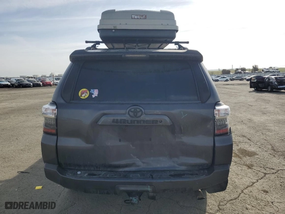 2017 Toyota 4Runner SR5 with VIN JTEZU5JR7H5149201, listed as a Copart auction lot 49825115 with 153,907 mi miles and Salvage Title. Bid and sale history available at carsss.com. Image 6.