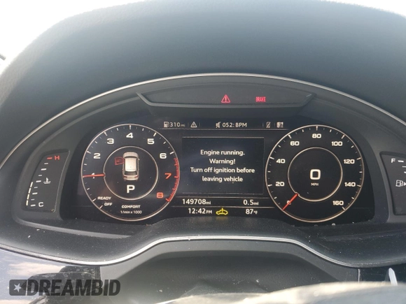 2017 Audi Q7 Prestige with VIN WA1VAAF7XHD059360, listed as a Copart auction lot 61988625 with 149,708 mi miles and Clean title. Bid and sale history available at DreamBid. Image 9.
