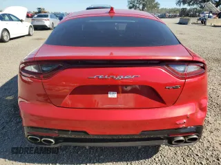 2020 Kia Stinger GT-Line with VIN KNAE15LA1L6084378, listed as a Copart auction lot 82859974 with 83,639 mi miles and Salvage Title. Bid and sale history available at carsss.com. Image 6.