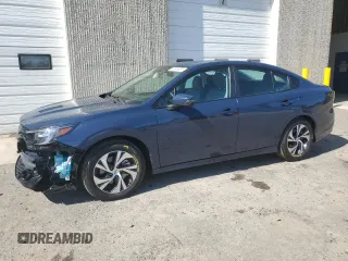 2025 Subaru Legacy Premium z VIN 4S3BWAD64S3022936, wystawiony jako Copart lot #63053345 z przebiegiem 3 460 mil mil oraz Czysty tytuł • Clean title. Historia ofert i sprzedaży dostępna na DreamBid. Obrazek 1.