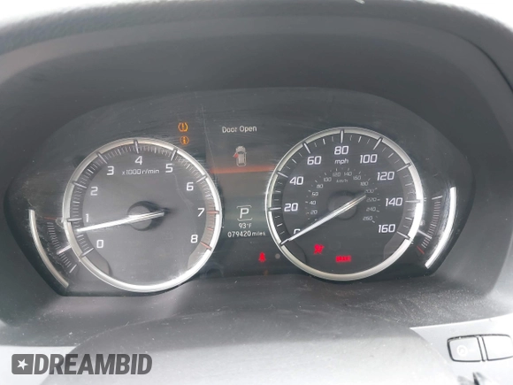 2014 Acura MDX Tech Pkg with VIN 5FRYD3H40EB007845, listed as a IAAI auction lot 39664732 with 79,420 mi miles. Bid and sale history available at carsss.com. Image 7.