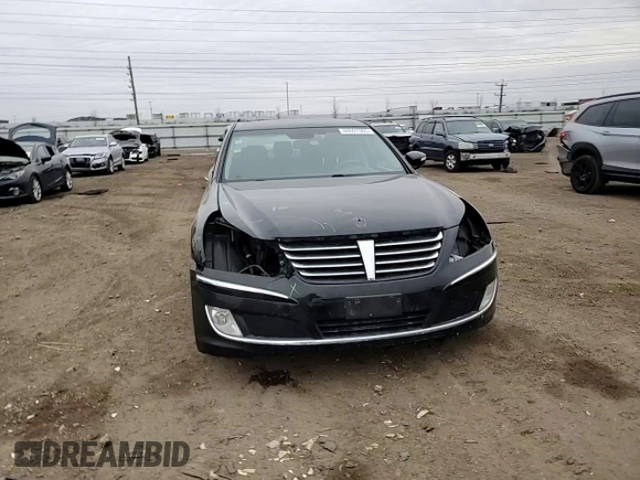 2012 Hyundai Equus Signature with VIN KMHGH4JH3CU055327, listed as a Copart auction lot 44697385 with 157,183 mi miles and Salvage Title. Bid and sale history available at DreamBid. Image 11.