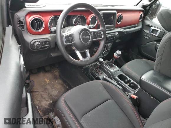 2021 Jeep Wrangler Rubicon z VIN 1C4HJXCG2MW665809, wystawiony jako Copart lot #84007354 z przebiegiem Nie podano mil oraz Szkoda całkowita • Salvage title. Historia ofert i sprzedaży dostępna na DreamBid. Obrazek 8.