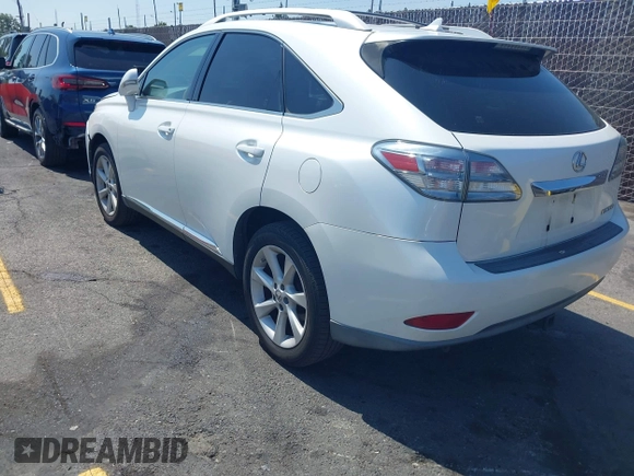 2011 Lexus RX 350 with VIN JTJZK1BA3B2003377, listed as a IAAI auction lot 42154053 with 117,807 mi miles. Bid and sale history available at carsss.com. Image 3.