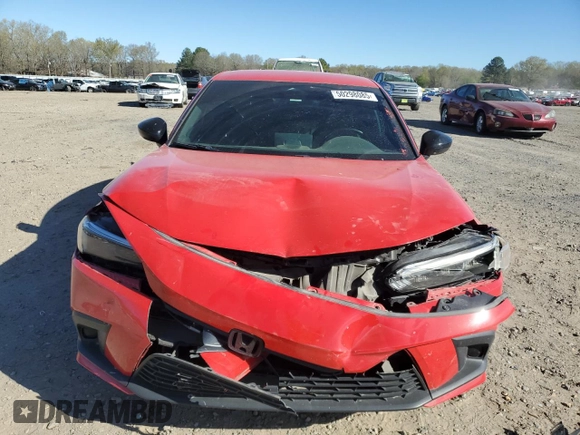 2022 Honda Civic Sedan Sport with VIN 2HGFE2F56NH598822, listed as a Copart auction lot 50298085 with 57,161 mi miles and Salvage Title. Bid and sale history available at carsss.com. Image 5.