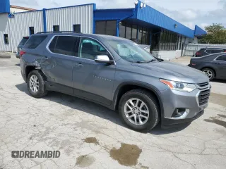 2021 Chevrolet Traverse LT Cloth z VIN 1GNERGKW3MJ124678, wystawiony jako Copart lot #57486165 z przebiegiem 92 120 mil mil oraz Szkoda całkowita • Salvage title. Historia ofert i sprzedaży dostępna na DreamBid. Obrazek 4.