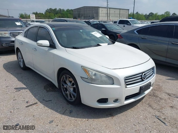 2014 Nissan Maxima 3.5 SV w/Premium Pkg with VIN 1N4AA5AP4EC476516, listed as a IAAI auction lot 41910674 with 103,257 mi miles. Bid and sale history available at carsss.com. Image 1.