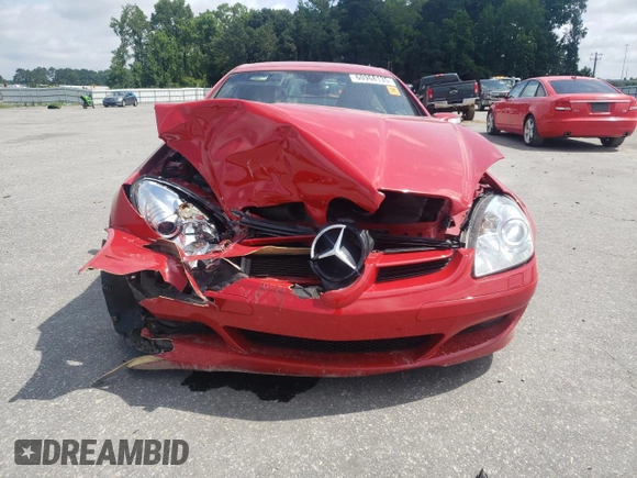 2007 Mercedes-Benz SLK 280 with VIN WDBWK54F77F139757, listed as a Copart auction lot 60968135 with 56,545 mi miles and Salvage title. Bid and sale history available at DreamBid. Image 5.