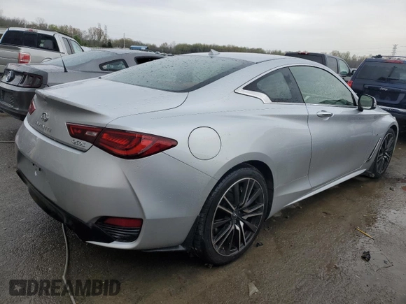 2018 Infiniti Q60 Sport with VIN JN1EV7EK9JM341758, listed as a Copart auction lot 47898084 with 27,882 mi miles and Clean Title. Bid and sale history available at DreamBid. Image 3.