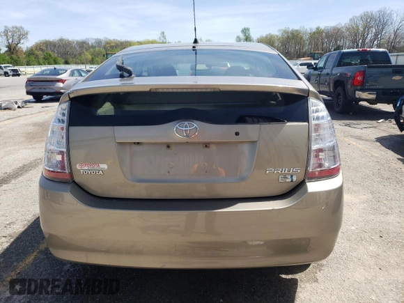 2008 Toyota Prius with VIN JTDKB20U983299242, listed as a Copart auction lot 53867585 with 166,829 mi miles and Salvage Title. Bid and sale history available at DreamBid. Image 6.
