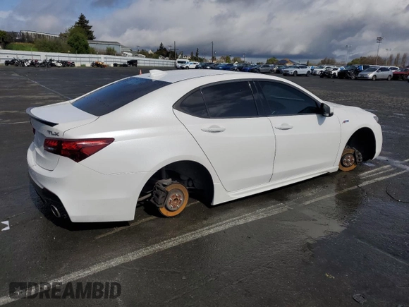 2020 Acura TLX w/A-Spec Pkg with VIN 19UUB1F68LA008392, listed as a Copart auction lot 49164575 with 68,829 mi miles and Salvage Title. Bid and sale history available at carsss.com. Image 3.