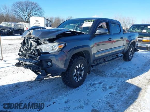 2017 Toyota Tacoma SR5 with VIN 3TMDZ5BN1HM021199, listed as a IAAI auction lot 41387400 with 93,392 mi miles. Bid and sale history available at carsss.com. Image 2.