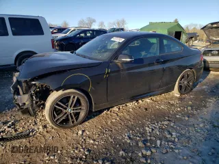 2021 BMW 2 Series M240i xDrive with VIN WBA2J7C00M7J48976, listed as a Copart auction lot 43737345 with 17,573 mi miles and Salvage Title. Bid and sale history available at carsss.com. Image 1.