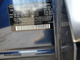 2021 Hyundai Santa Fe Calligraphy z VIN 5NMS5DAL9MH368001, wystawiony jako Copart lot #88983885 z przebiegiem 35 631 mil mil oraz Szkoda całkowita • Salvage title. Historia ofert i sprzedaży dostępna na DreamBid. Obrazek 14.