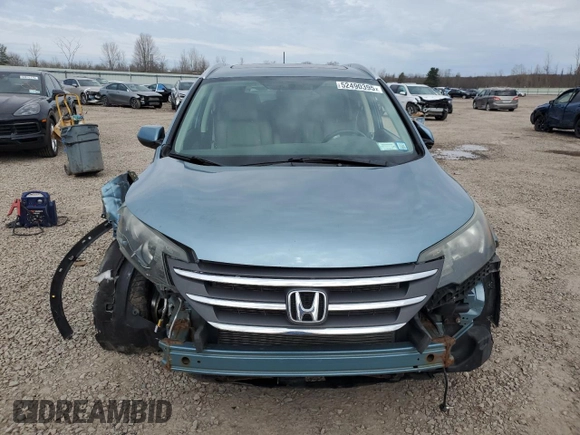 2014 Honda CR-V EX-L with VIN 2HKRM4H75EH665118, listed as a Copart auction lot 52490395 with 0 mi miles and Salvage Title. Bid and sale history available at carsss.com. Image 5.