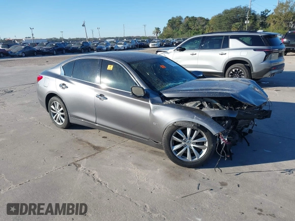 2017 Infiniti Q50 2.0t Premium with VIN JN1CV7AR4HM680223, listed as a IAAI auction lot 41293719 with 78,823 mi miles. Bid and sale history available at carsss.com. Image 1.