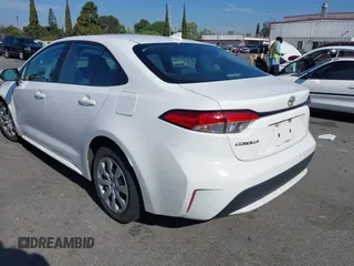 2020 Toyota Corolla LE with VIN 5YFEPRAE4LP012856, listed as a IAAI auction lot 42001953 with Not Provided miles and . Bid and sale history available at DreamBid. Image 3.