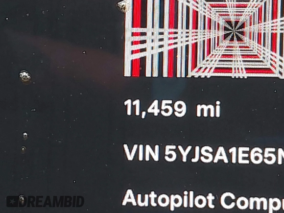 2022 Tesla Model S Plaid with VIN 5YJSA1E65NF484149, listed as a IAAI auction lot 40937538 with 11,459 mi miles and . Bid and sale history available at DreamBid. Image 14.