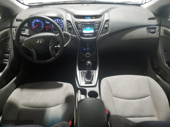 2014 Hyundai Elantra SE with VIN KMHDH4AE2EU115500, listed as a Copart auction lot 53093355 with 54,784 mi miles and Salvage Title. Bid and sale history available at carsss.com. Image 8.