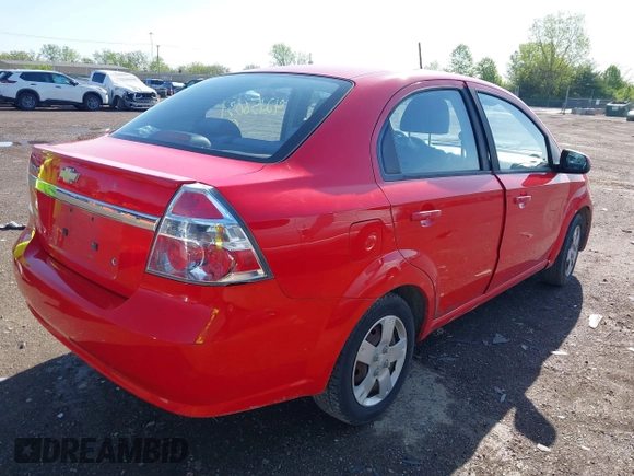 2010 Chevrolet Aveo 1LT with VIN KL1TD5DE9AB069349, listed as a IAAI auction lot 42156031 with 126,441 mi miles and . Bid and sale history available at DreamBid. Image 4.