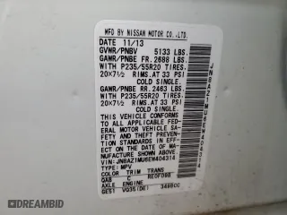 2014 Nissan Murano LE with VIN JN8AZ1MU6EW404314, listed as a Copart auction lot 76243494 with 112,167 mi miles and Salvage Title. Bid and sale history available at carsss.com. Image 15.