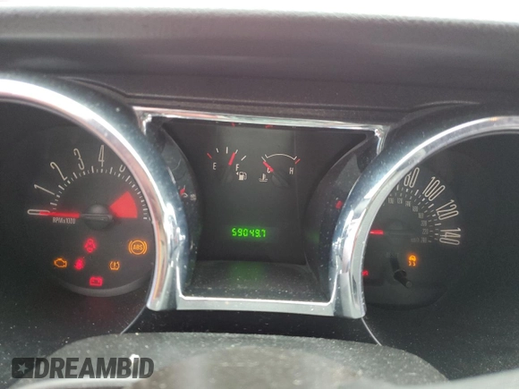 2009 Ford Mustang GT with VIN 1ZVHT82H795144055, listed as a Copart auction lot 58176385 with 59,049 mi miles and Salvage title. Bid and sale history available at DreamBid. Image 9.