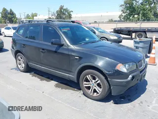 2005 BMW X3 3.0i with VIN WBXPA93455WD02327, listed as a IAAI auction lot 42652711 with 213,792 mi miles and . Bid and sale history available at DreamBid. Image 1.
